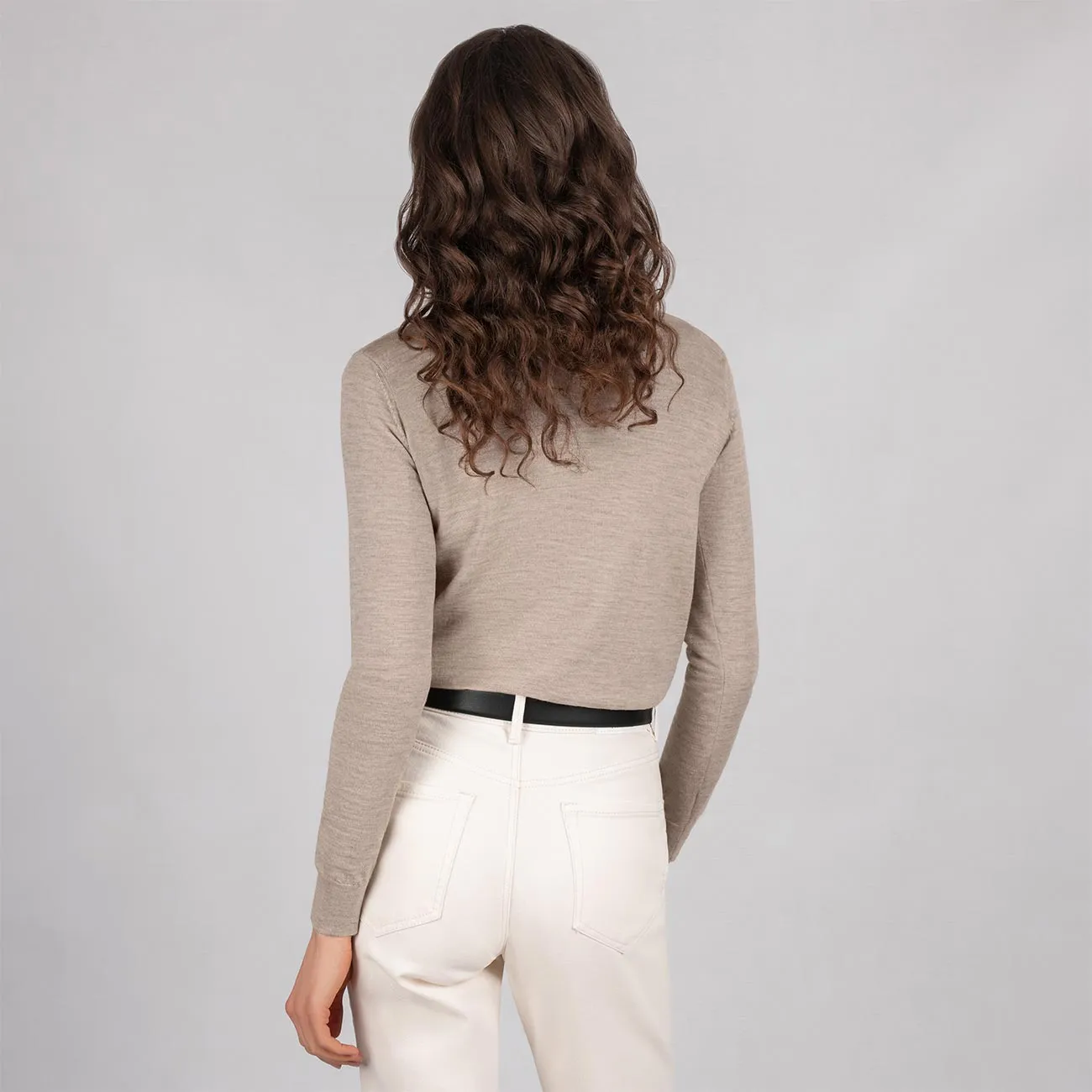 Wool Pullover Light Turtleneck Women