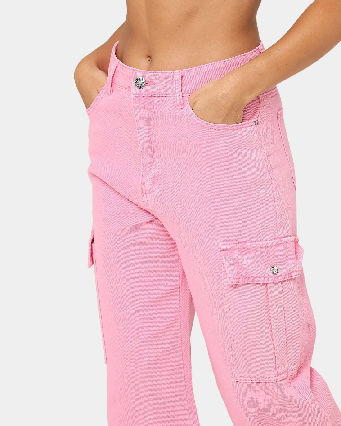 XXIII Women's Harika Cargo Pants Washed Pink