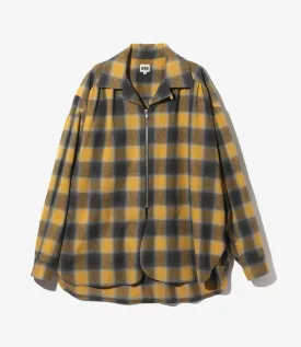 Z Painter Shirt – Mustard Plaid Cotton Flannel