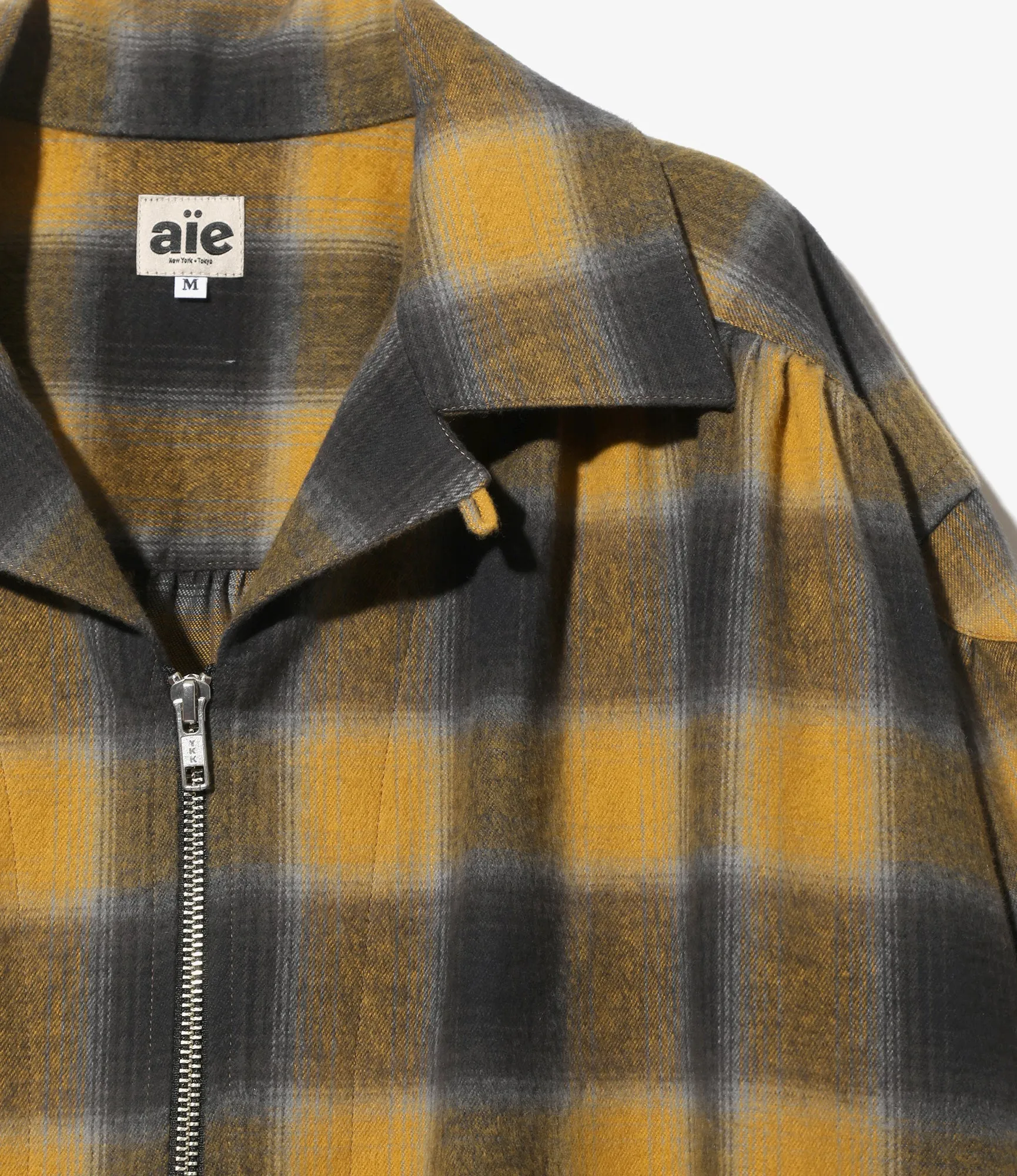 Z Painter Shirt – Mustard Plaid Cotton Flannel