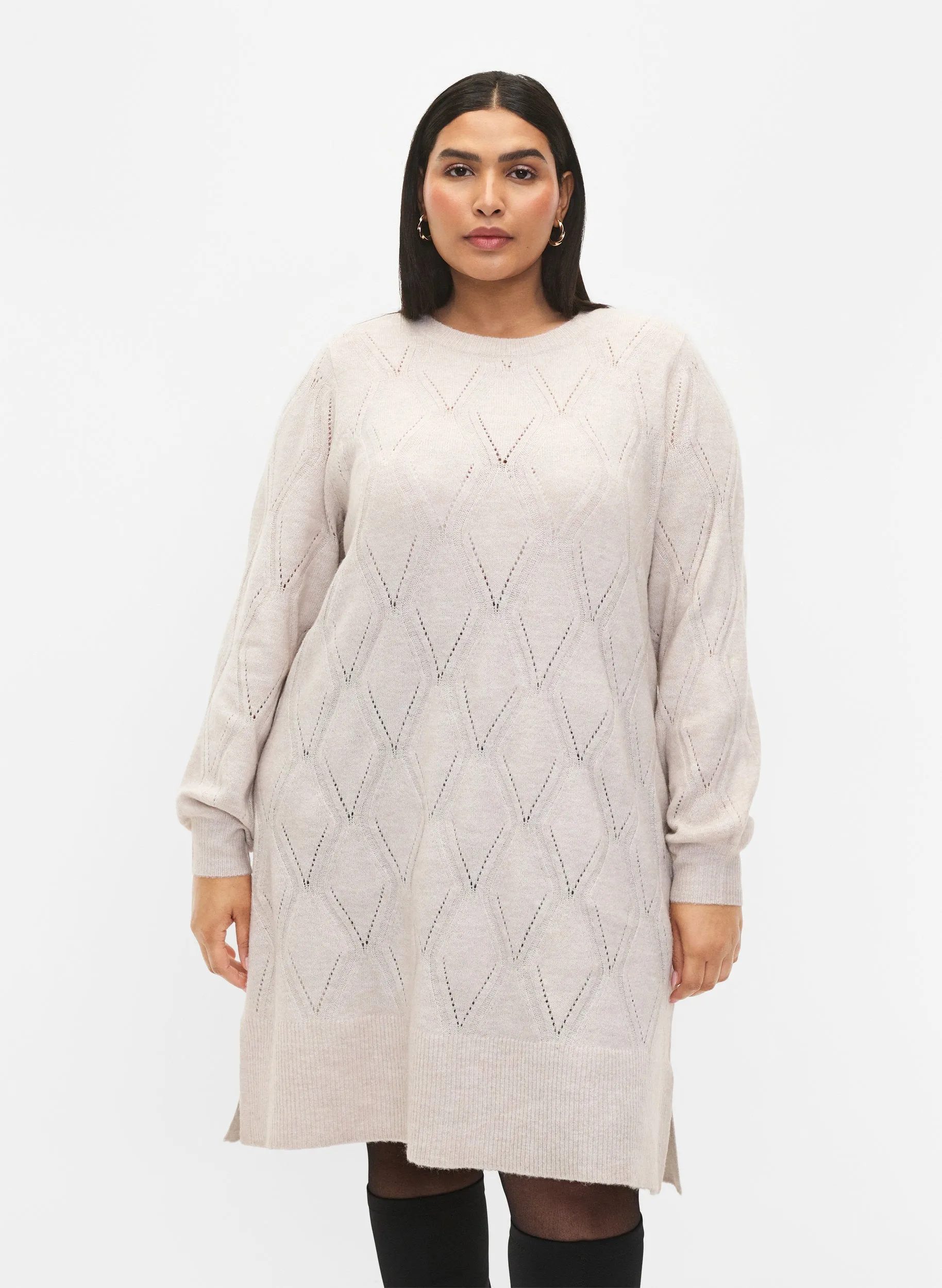 Zizzi Ziggi Beige Dress